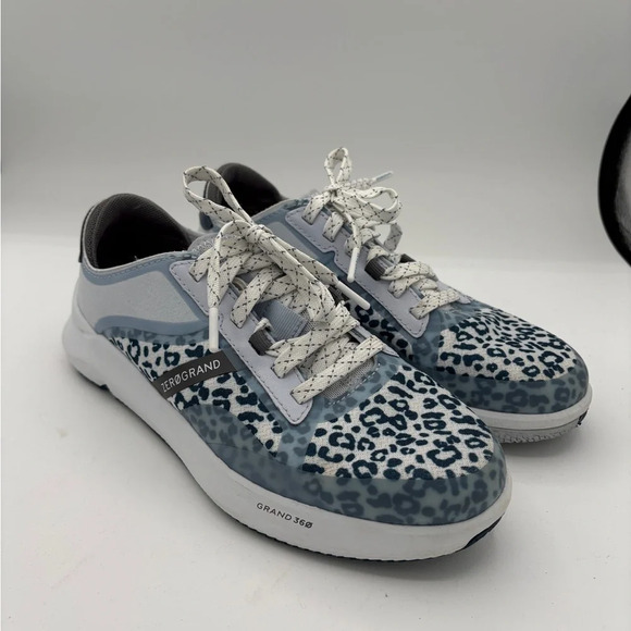 Cole Haan Blue Sneakers with Soft Suede Upper - Picture 1 of 6